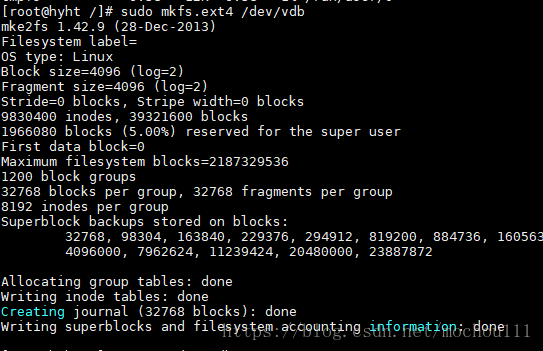 linux如何mount挂载磁盘并设置开机自动mount的实现