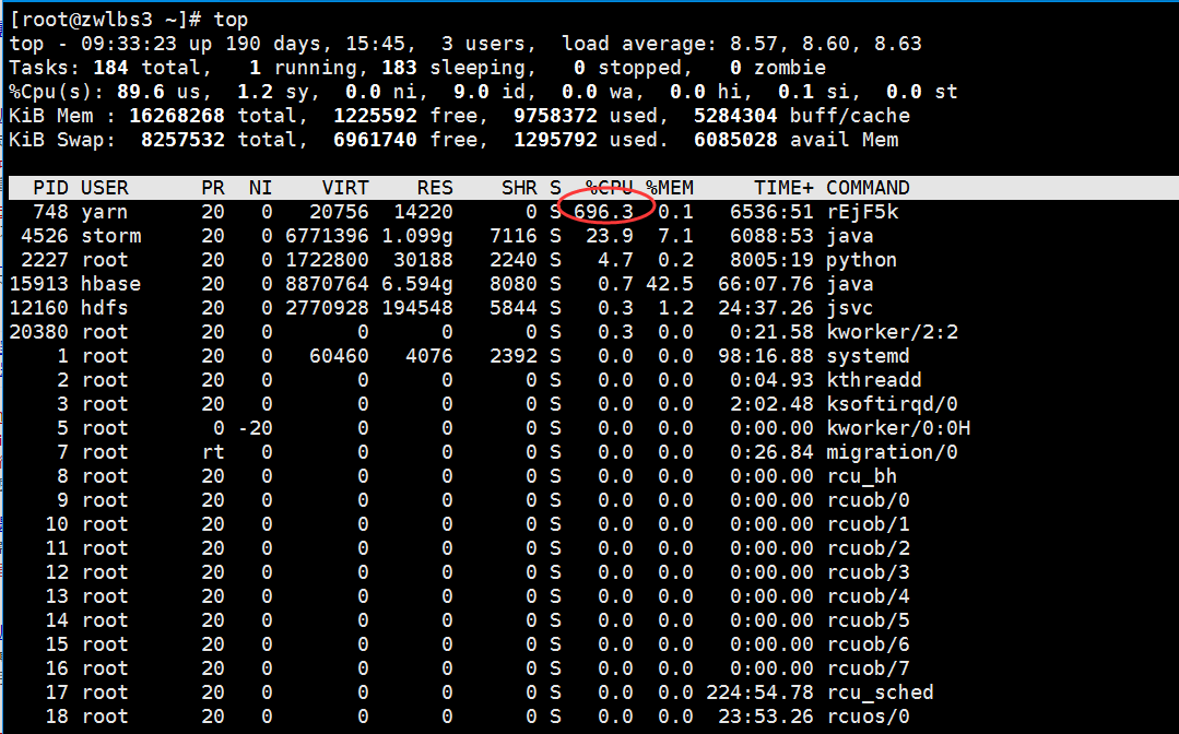 Linux杀不死的进程之CPU使用率700%解决方法