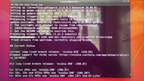 Ubuntu18.04.2下安装 RTX2080 Nvidia显卡驱动的方法