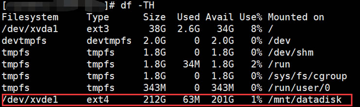 CentOS7如何挂载新数据盘