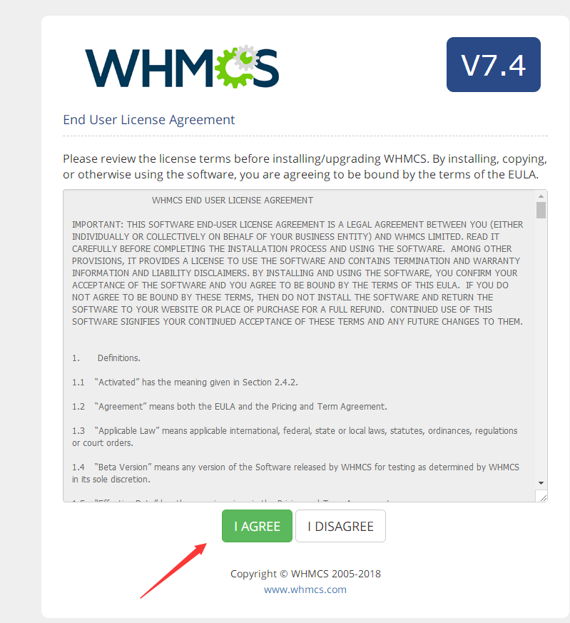 WHMCS V7.4.2如何安装