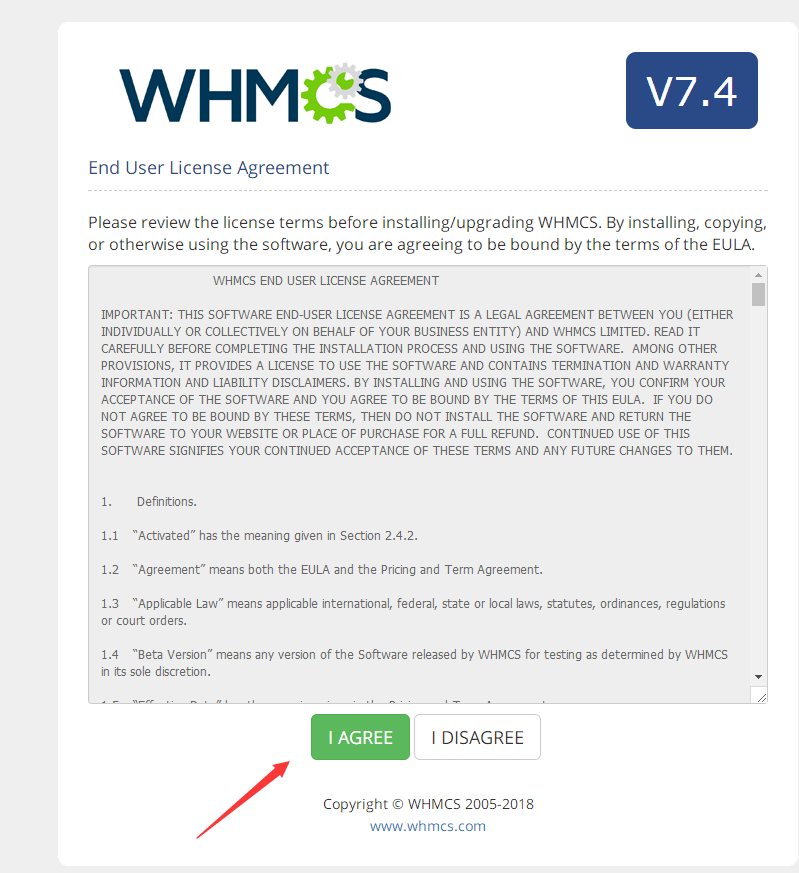 WHMCS V7.4.2如何安裝