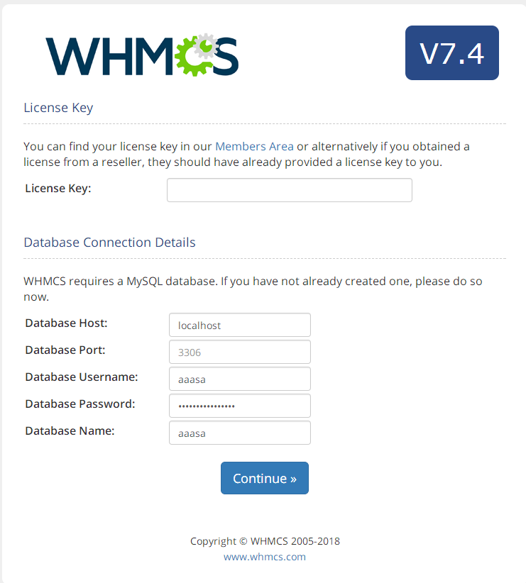 WHMCS V7.4.2如何安装