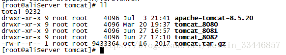 Linux系统下安装三个或者多个tomcat(步骤详细)