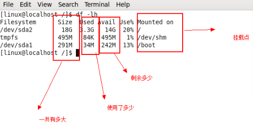 怎样在linux中查看磁盘使用情况