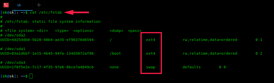 Linux中查看已挂载的文件系统类型的示例