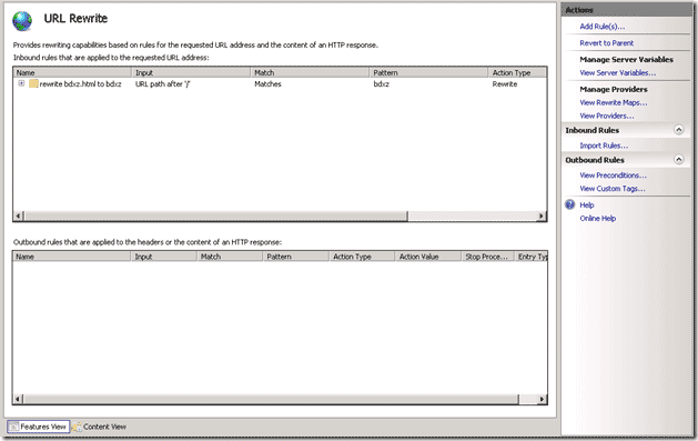 IIS 7.5 使用URL Rewrite模塊的簡單設(shè)置實(shí)現(xiàn)網(wǎng)頁跳轉(zhuǎn)