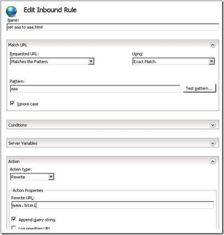 IIS 7.5 使用URL Rewrite模塊的簡單設(shè)置實(shí)現(xiàn)網(wǎng)頁跳轉(zhuǎn)