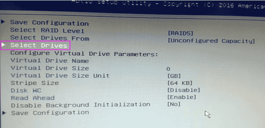 服务器RD450如何配置RAID5阵列
