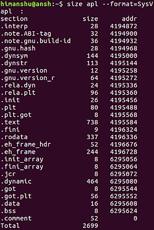 带你入门Linux中size命令的6个例子