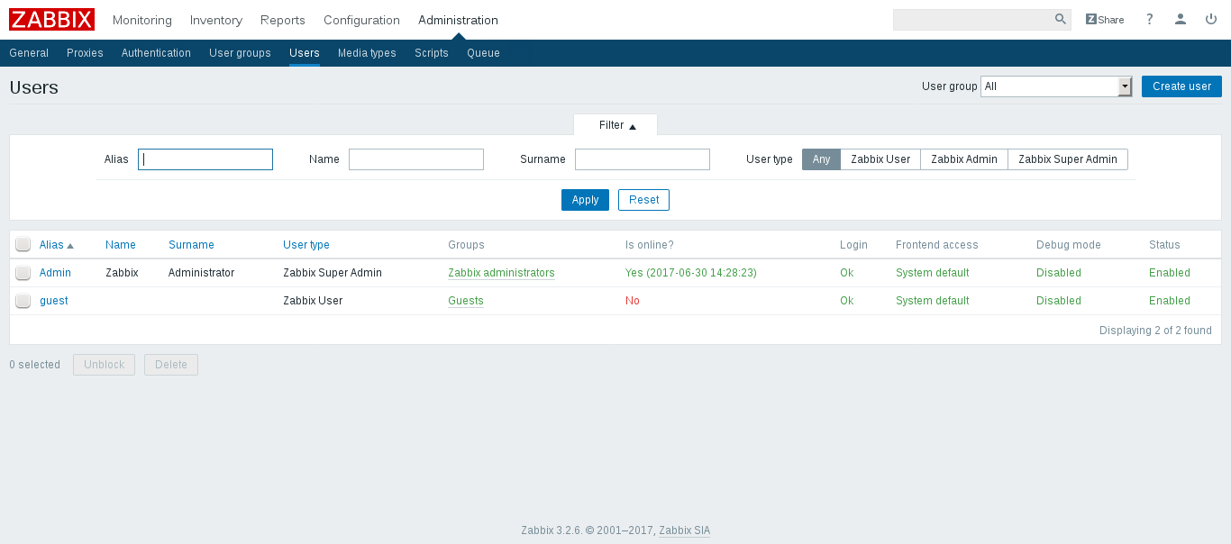 Ubuntu16.04 Server上如何安装Zabbix