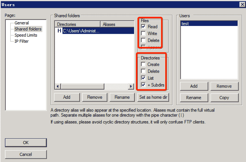 FileZilla FTP Server安全加固的示例分析