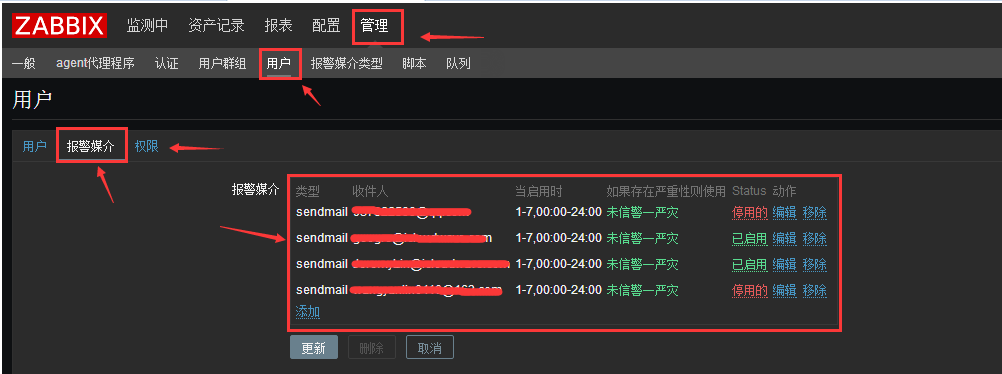 Zabbix3.0邮件报警配置