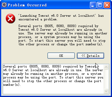 如何解决在eclipse上部署Tomcat时出现8080等端口被占用的问题