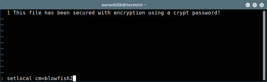 Linux中利用Vim对文件进行密码保护的方法详解