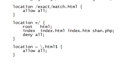 nginx中location匹配的示例分析