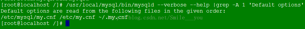 Linux如何安装mysql默认配置文件位置
