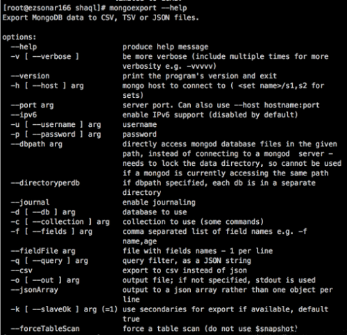 MongoDB使用mongoexport和mongoimport命令,批量导出和导入JSON数据到同一张表的实例