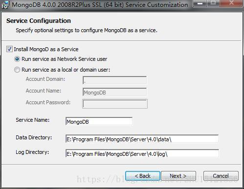 MongoDB4.0在windows10下的安装与服务配置教程详解