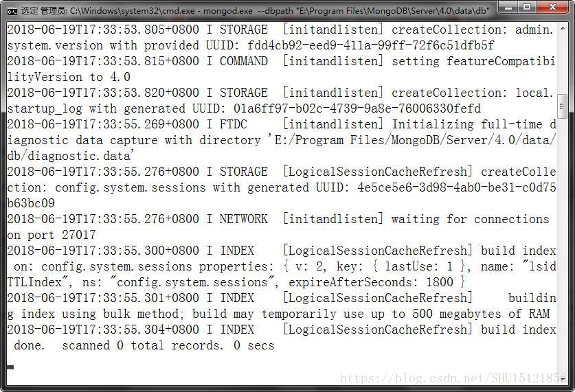 MongoDB4.0在windows10下的安裝與服務(wù)配置教程詳解