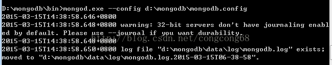 window下安装配置mongodb的教程图解