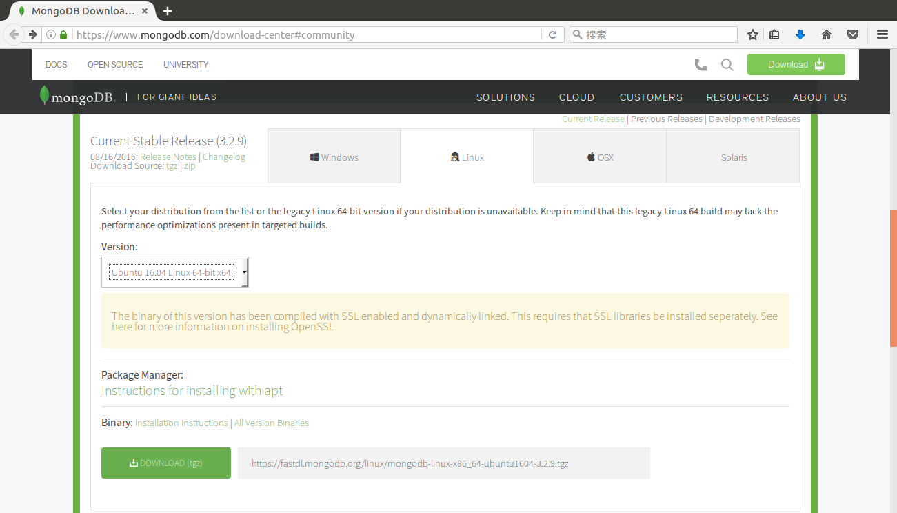 Ubuntu16.04如何手動安裝MongoDB