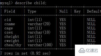 怎么用sql语句查看表结构