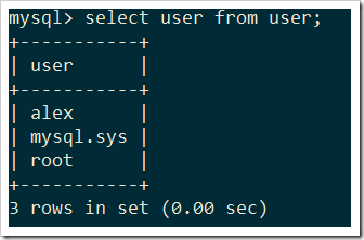 mysql用户管理的用法