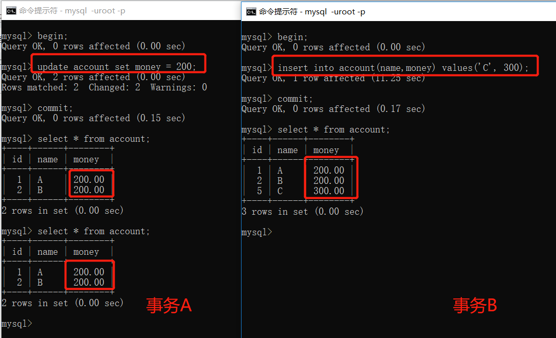 怎么在mysql中实现事务的隔离级别