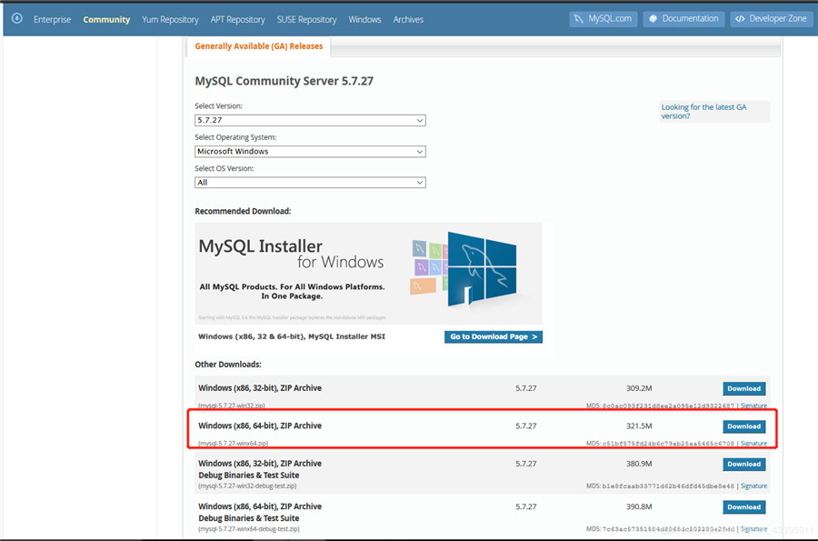 mysql 5.7.27如何安裝配置