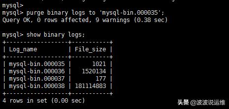 如何在Mysql数据库中使用命令清理binlog日志