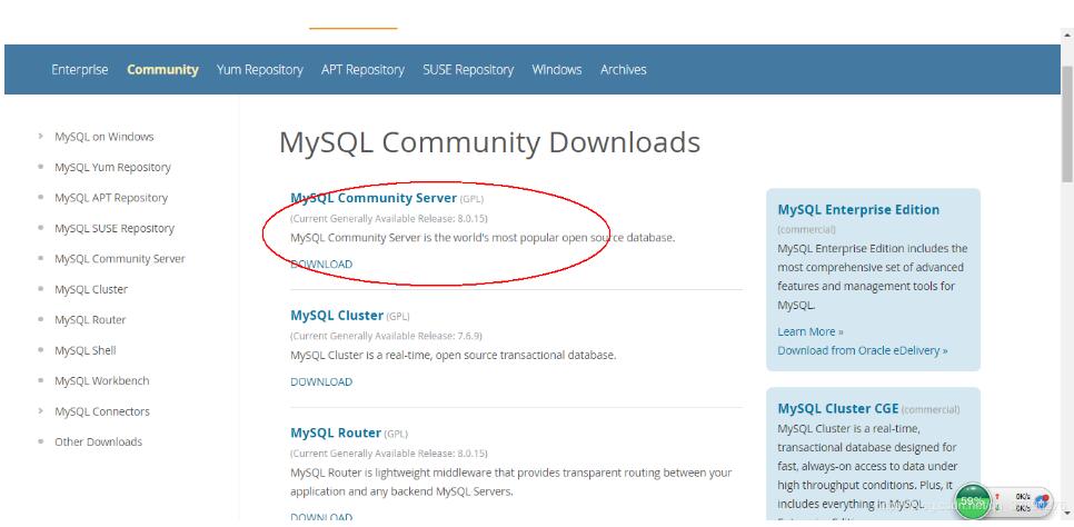 mysql 8.0.15 版本安装教程 连接Navicat.list
