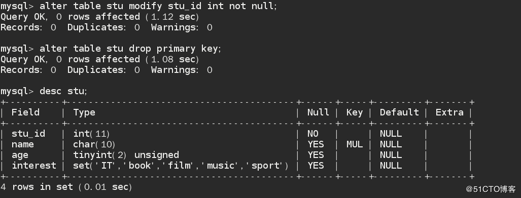 MySQL中Multiple primary key defined报错的解决办法