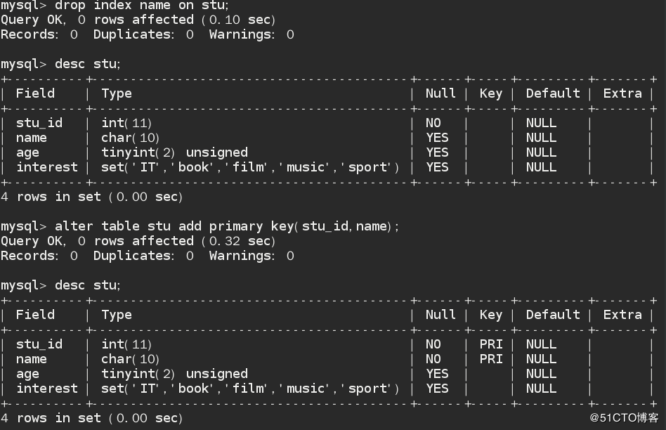 MySQL中Multiple primary key defined报错的解决办法