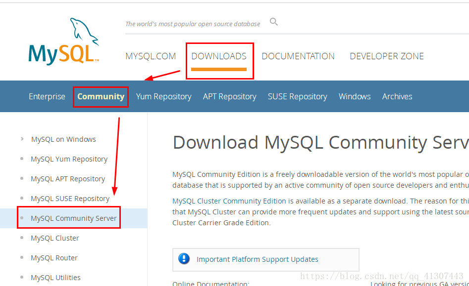 MySQL下载安装的示例分析