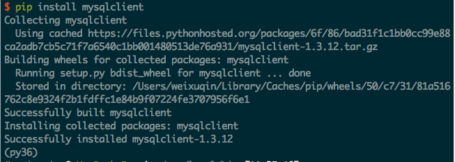 Mac 安装 mysqlclient过程解析
