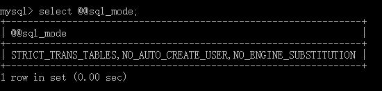 MySQL中sql_mode合理設(shè)置的示例分析