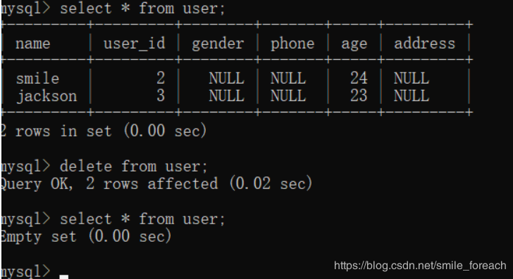 怎么在mysql数据库中实现增删改操作