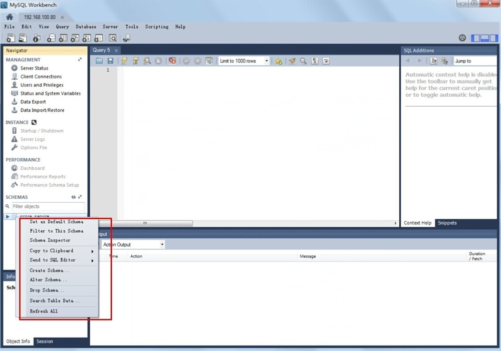 如何使用Workbench查詢mysql數(shù)據(jù)庫