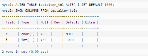 MySQL中ALTER命令的作用有哪些