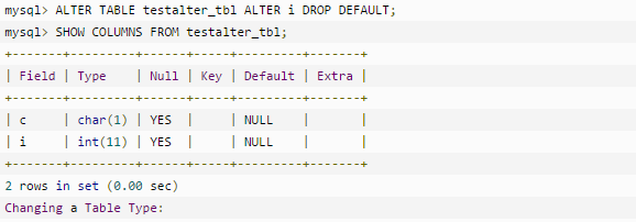 MySQL中ALTER命令的作用有哪些