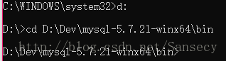 mysql-5.7.21-winx64免安装版安装--Windows 教程详解