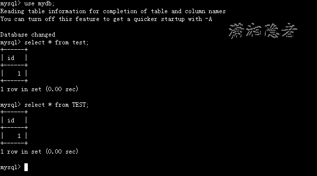 MySQL中Identifier Case Sensitivity问题的示例分析