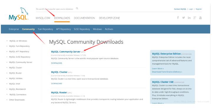 mysql server 5.7.20 安装配置方法图文教程