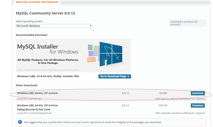 mysql 8.0.12安裝配置的示例分析