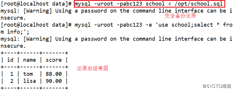 mysql增量备份及断点恢复脚本的示例分析