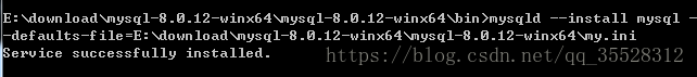 mysql 8.0.12 解压版安装的方法
