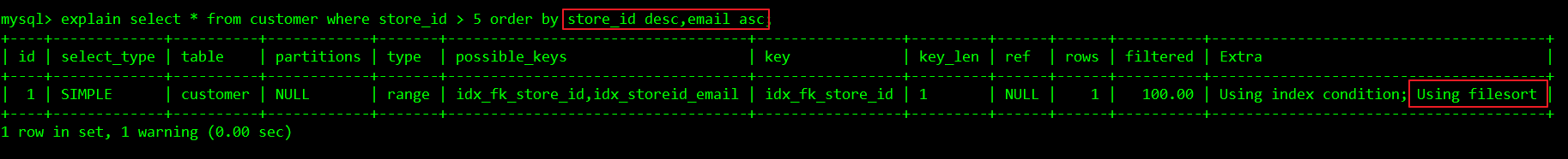 如何在Mysql中优化order by语句