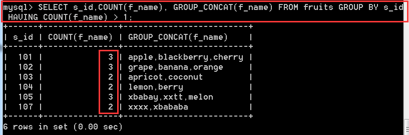 MySQL数据库中表查询操作的示例分析