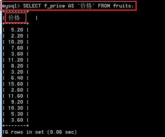 MySQL数据库中表查询操作的示例分析